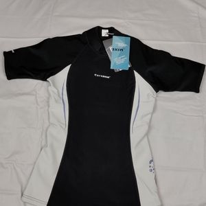 Coreskin Women Short Sleeve Shirt Black Size 12 NWT